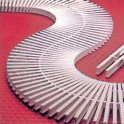 Rejilla rebosadero transversal para curvas modulo ancho 245 mm.