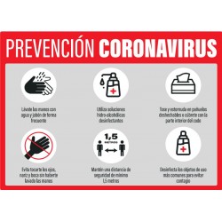 Vinilo adhesivo prevención Coronavirus