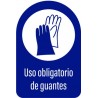 Vinilo adhesivo uso obligatorio de guantes
