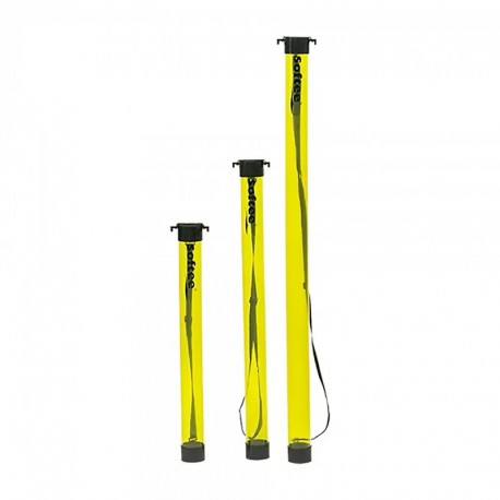 Tubo Recogepelotas Tenis / Padel 21 Pelotas (Violeta, Aamarillo Fluor, Transparente)