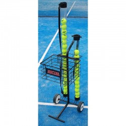 Carro Portapelotas Tenis / Padel 80 Pelotas Softee -Negro, Rojo, Azul-